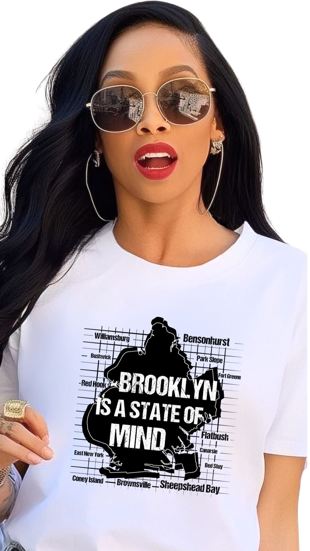 Brooklyn Is a State of Mind – Move Different, Think Different - female t shirt