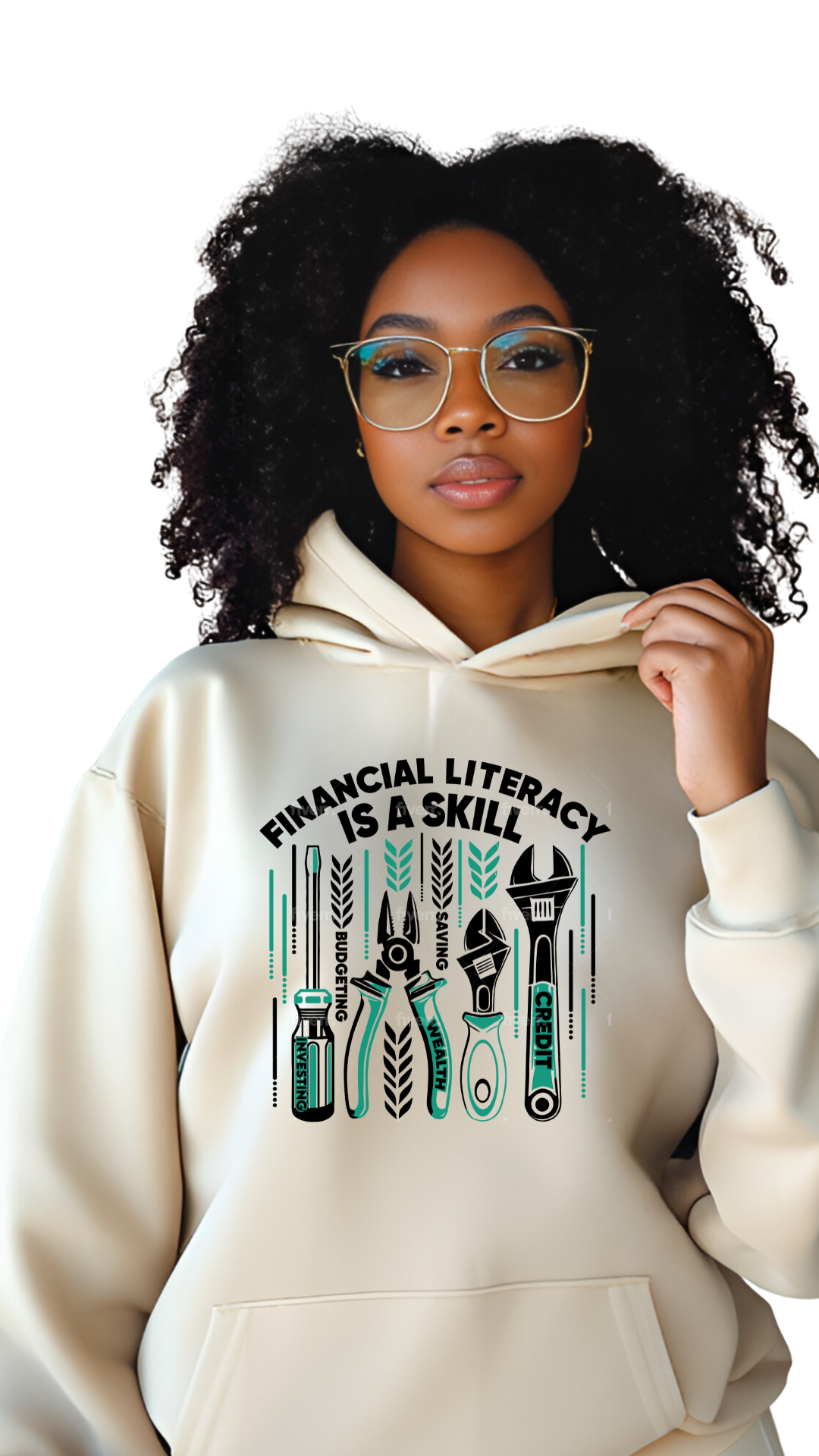 Financial Literacy Is a Skill – Master It, Change Your Future- female hoodie