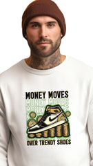 Money Moves Over Trendy Shoes – Wealth Over Waste -male t shirt