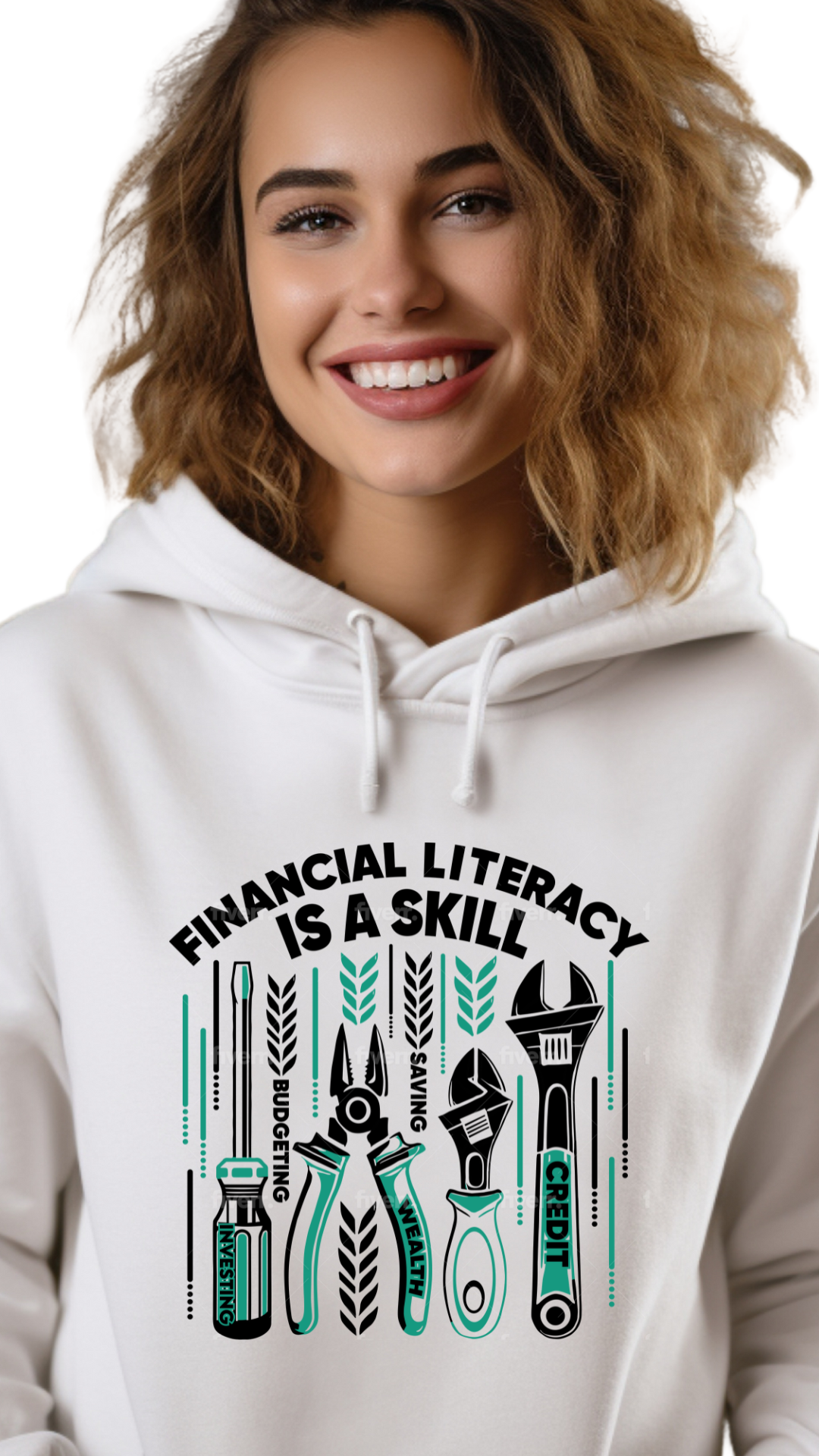 Financial Literacy Is a Skill – Master It, Change Your Future- female hoodie