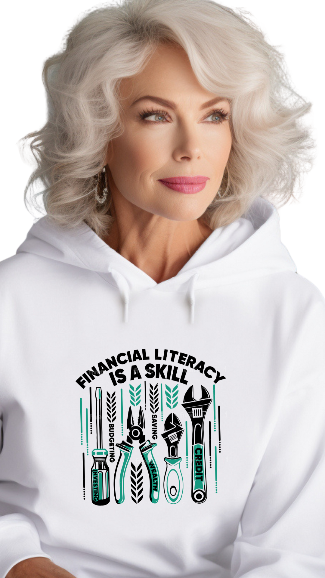 Financial Literacy Is a Skill – Master It, Change Your Future- female hoodie