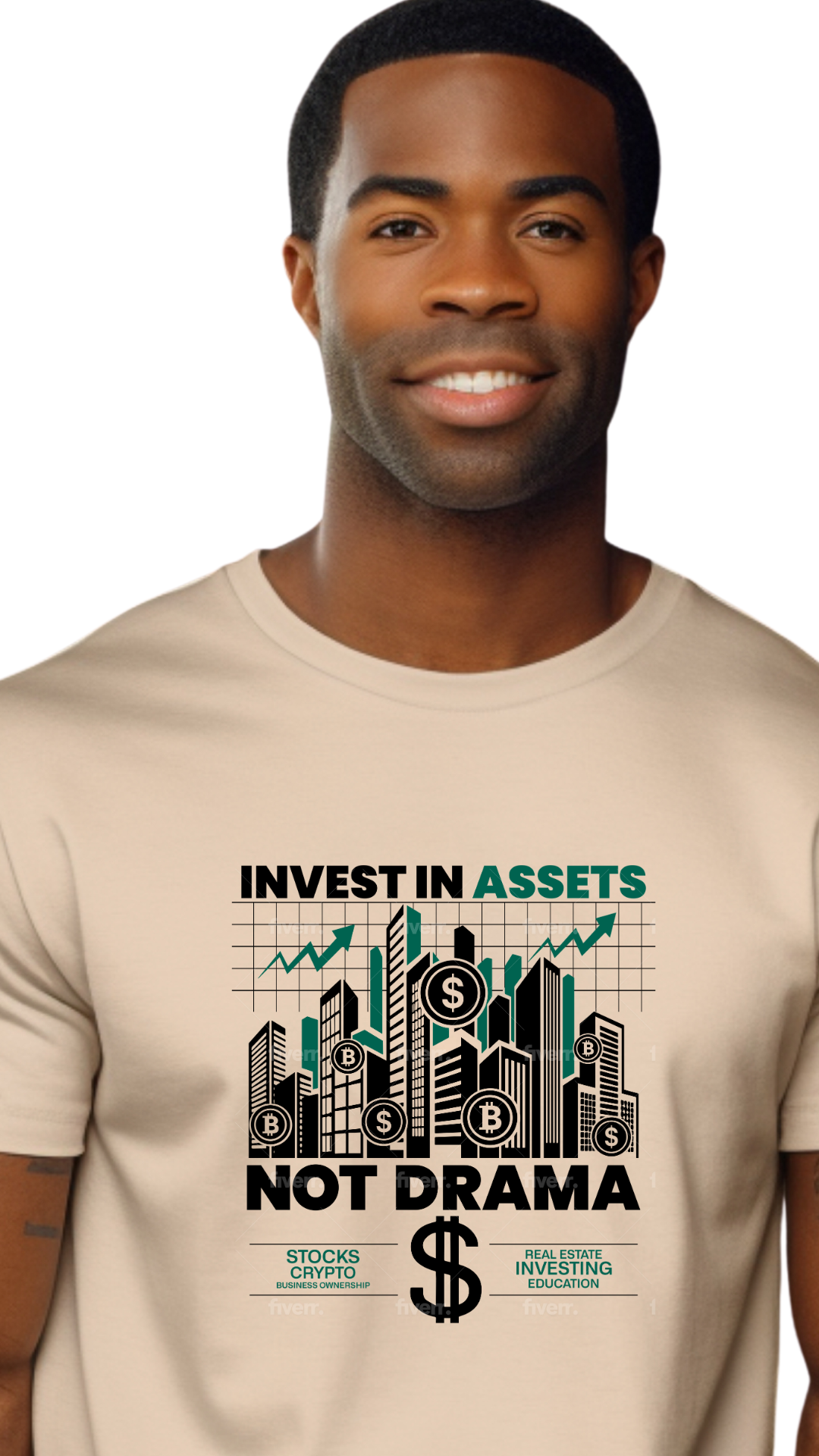 Invest in Assets, Not Drama – Stay Focused on Wealth Male t shirts