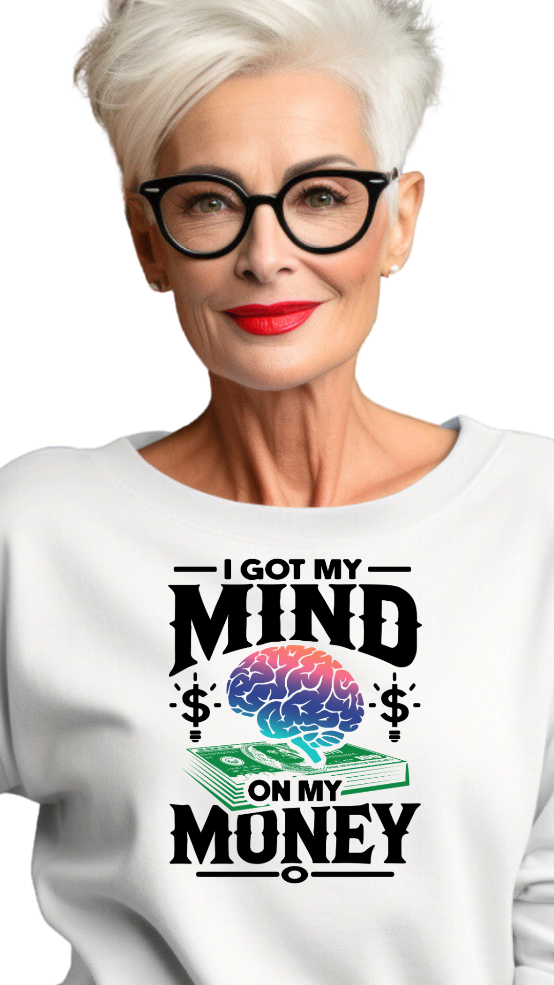 Got My Mind on My Money – Stay Focused, Stay Winning -female sweatshirt