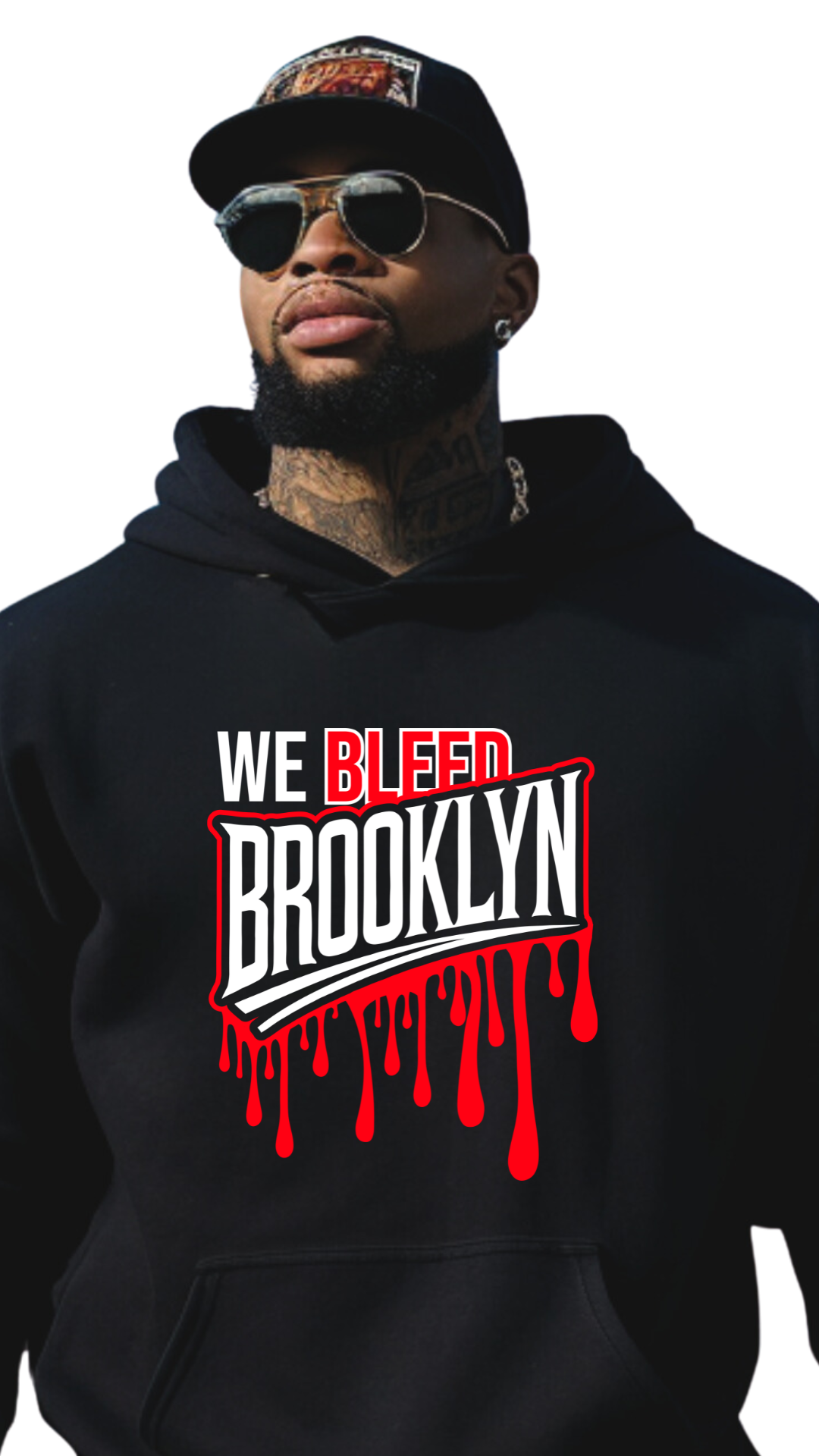 WE BLEED BROOKLYN - male hoodie