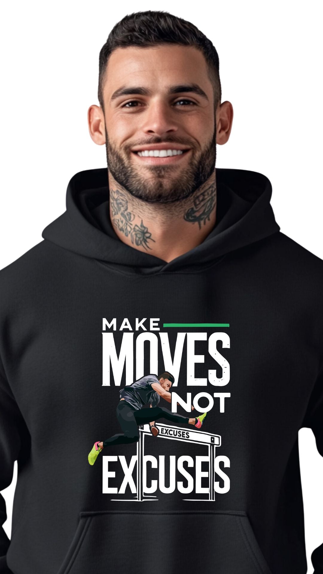 Make Moves, Not Excuses – Winners Adjust, Losers Hesitate - hoodie