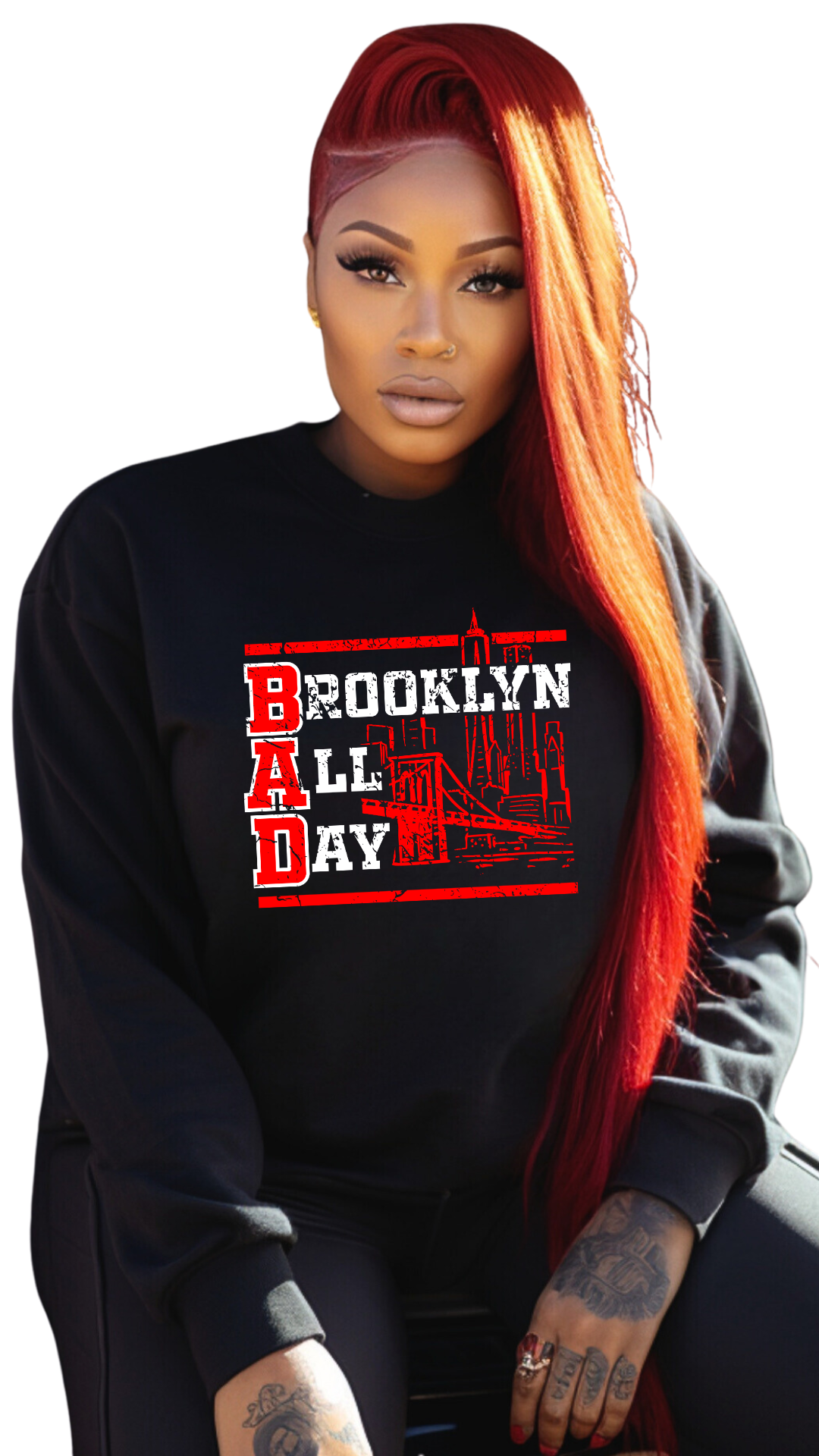 Brooklyn All Day – It’s in Your DNA  female sweatshirt