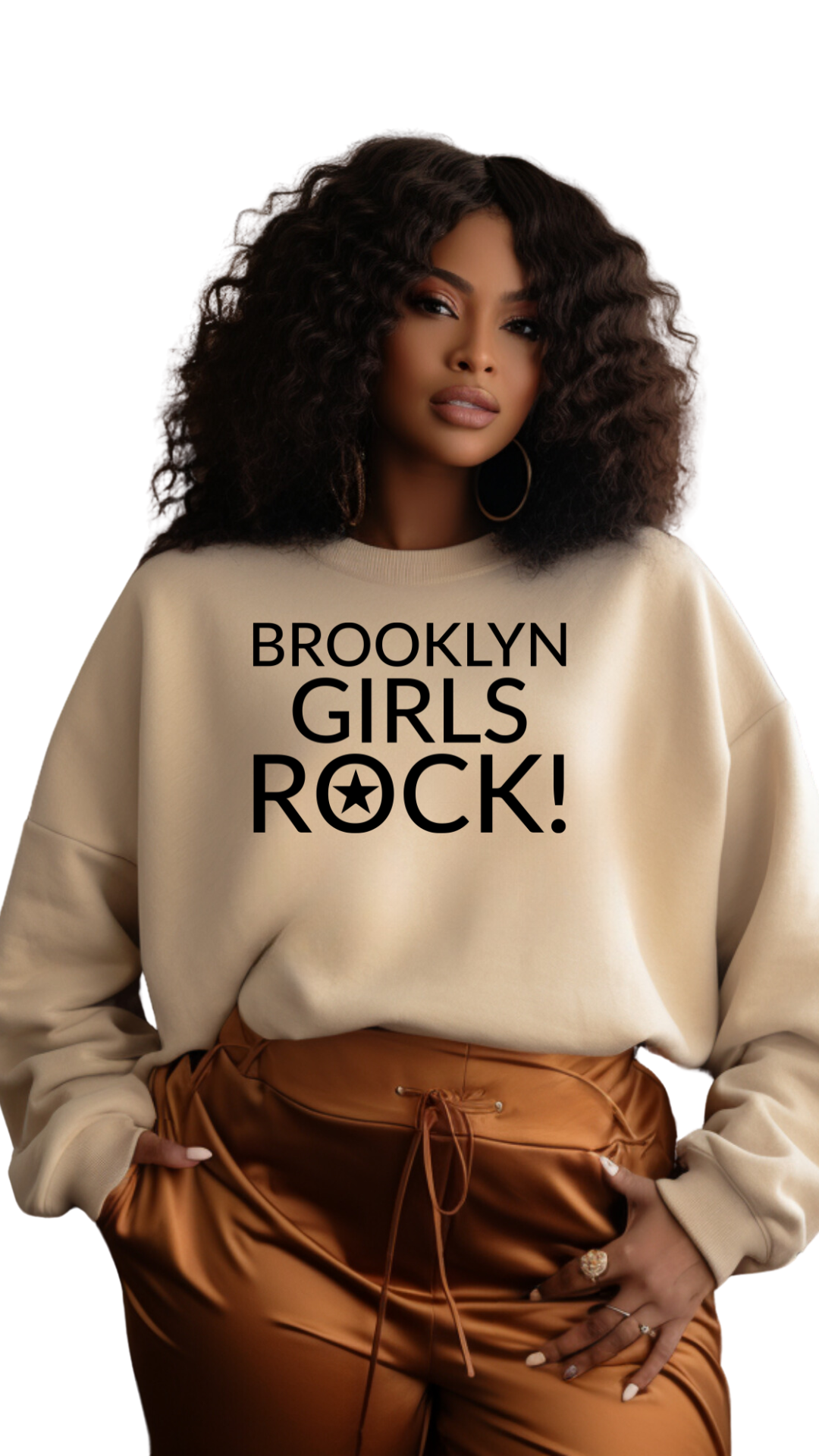 Brooklyn Girls Rock – Brooklyn Born, Brooklyn Proud -sweatshirt regular