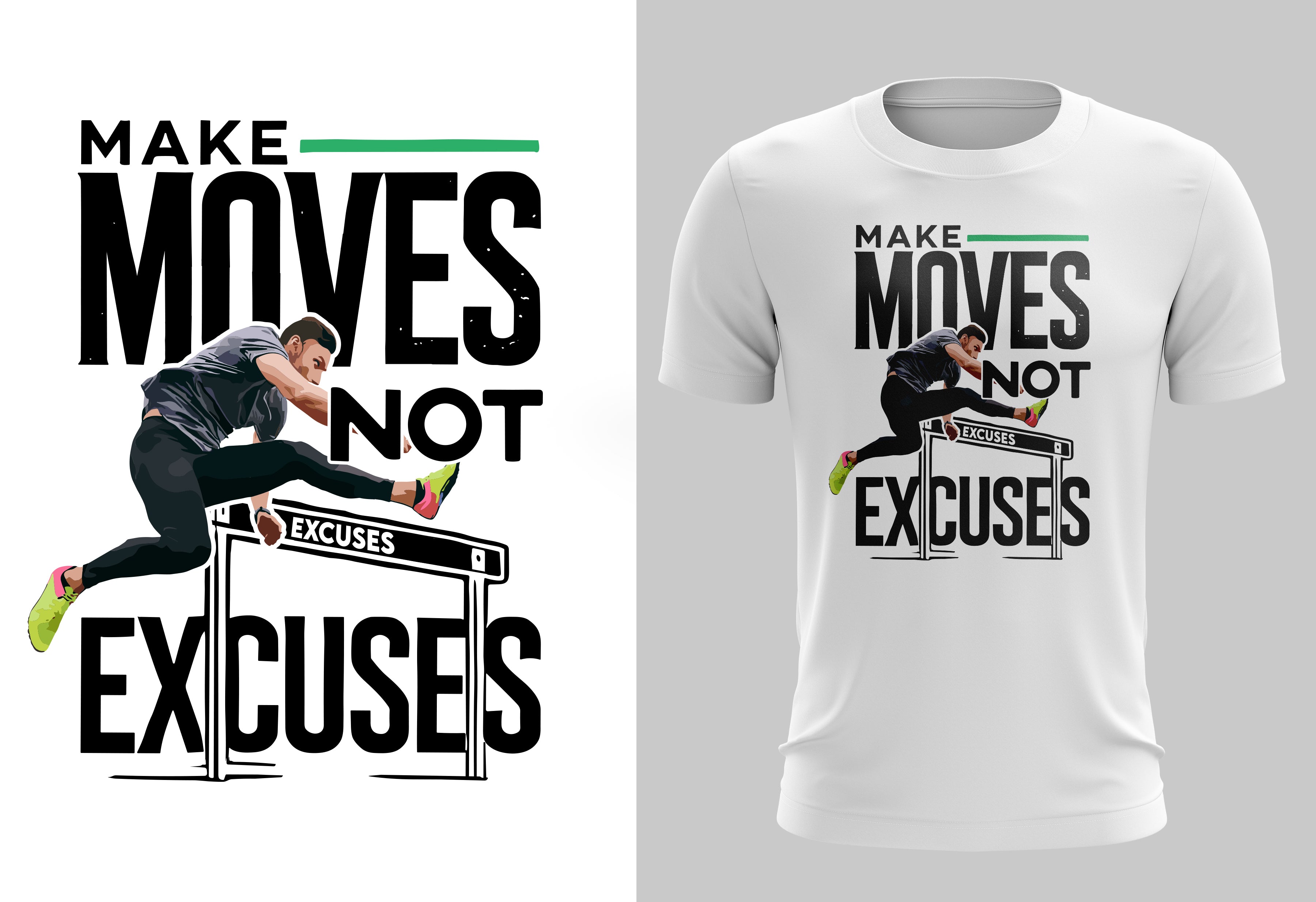 Make Moves, Not Excuses – Winners Adjust, Losers Hesitate - hoodie