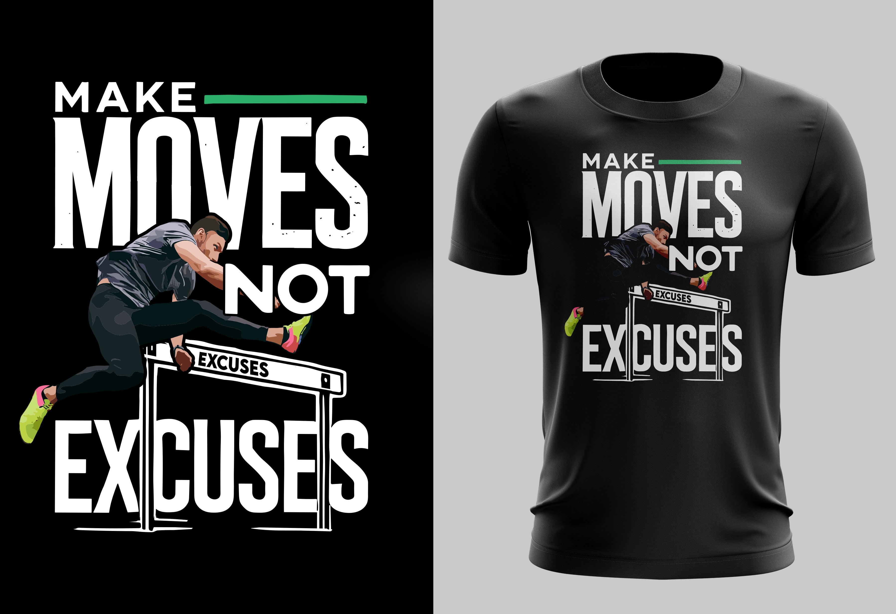 Make Moves, Not Excuses – Winners Adjust, Losers Hesitate - hoodie