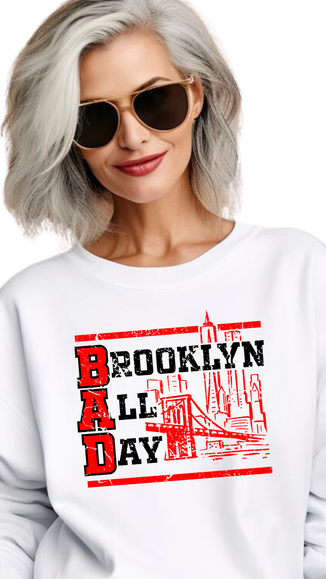 Brooklyn All Day – It’s in Your DNA  female sweatshirt