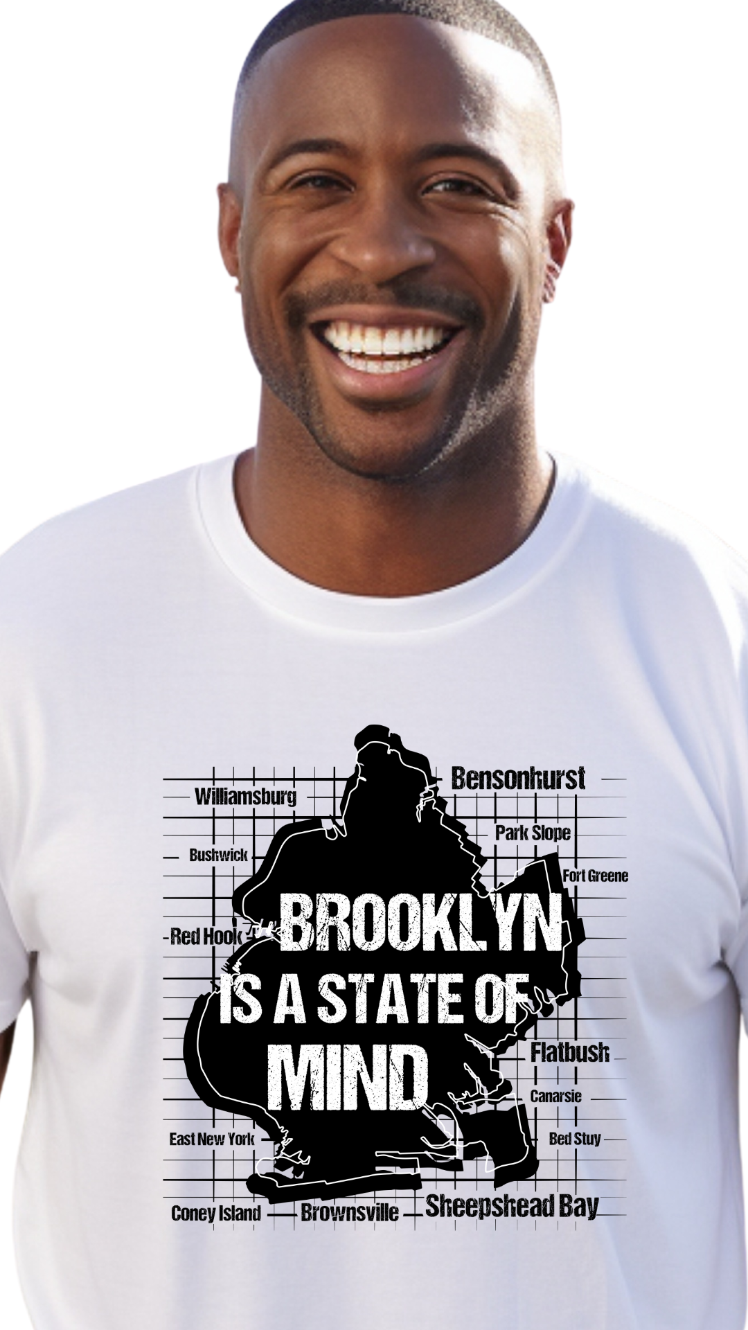 Brooklyn Is a State of Mind – Move Different, Think Different -male T shirt